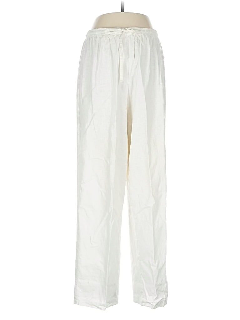 Pre-owned Jaclyn Smith Linen Pants In White