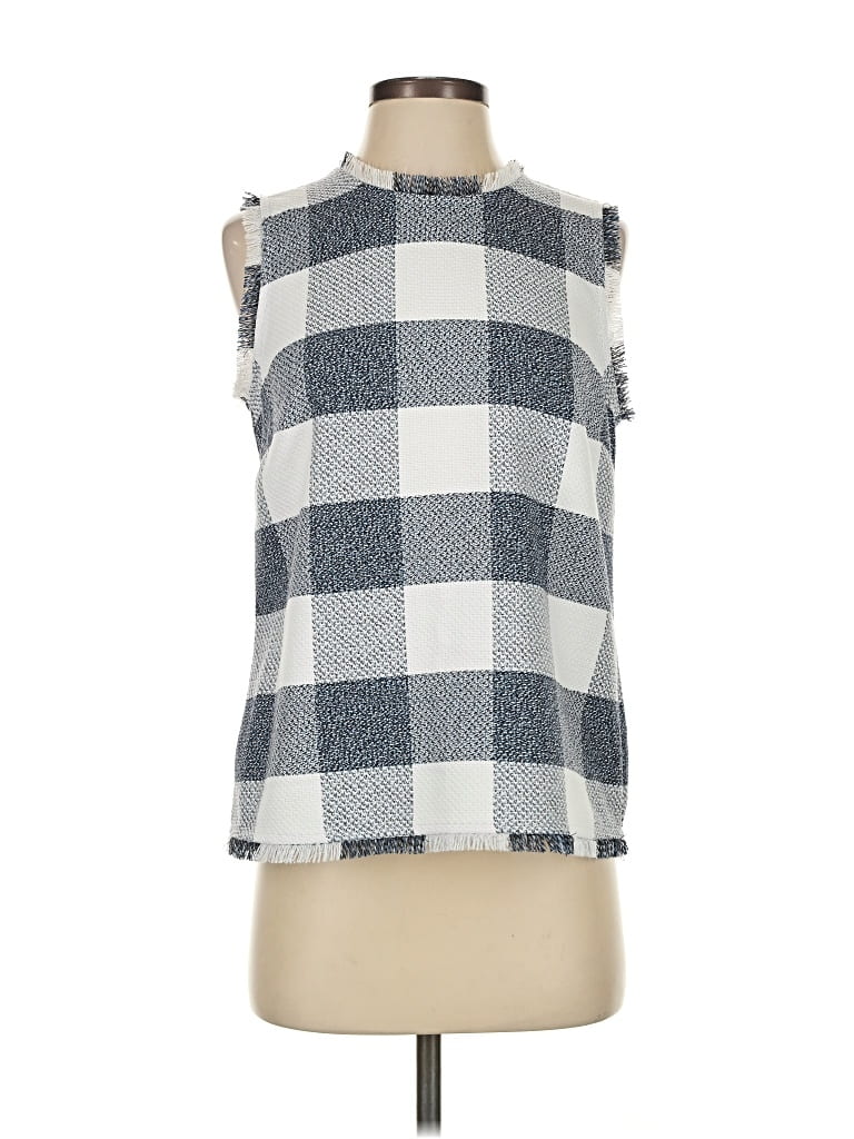 Pre-owned Banana Republic Sleeveless Blouse In Gray