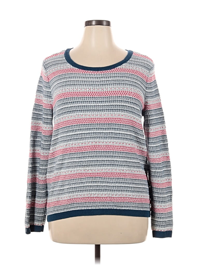 Pre-owned Tommy Hilfiger Pullover Sweater In Gray