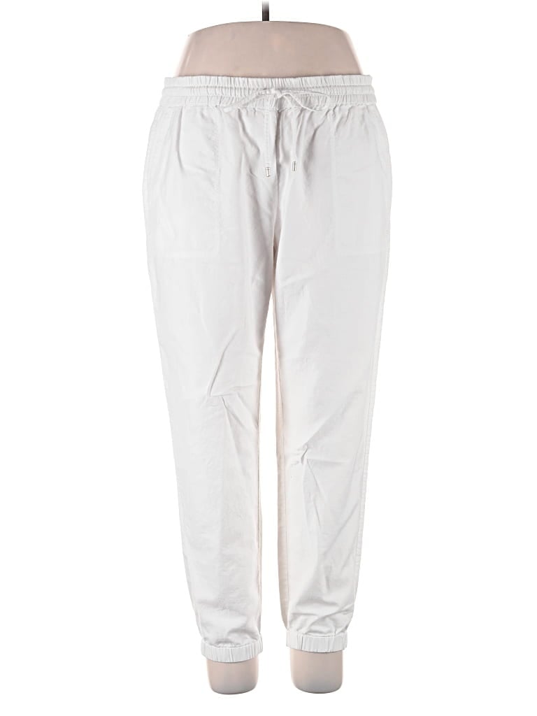 Pre-owned Eileen Fisher Casual Pants In White