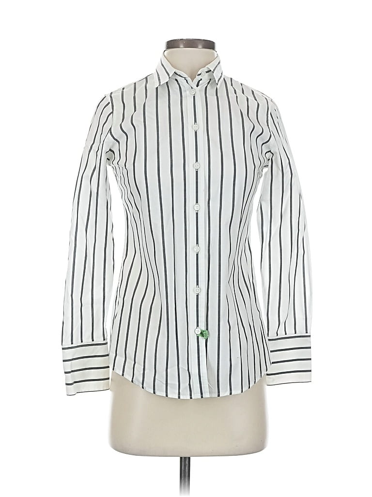 BANANA REPUBLIC Pre-owned Long Sleeve Blouse In White