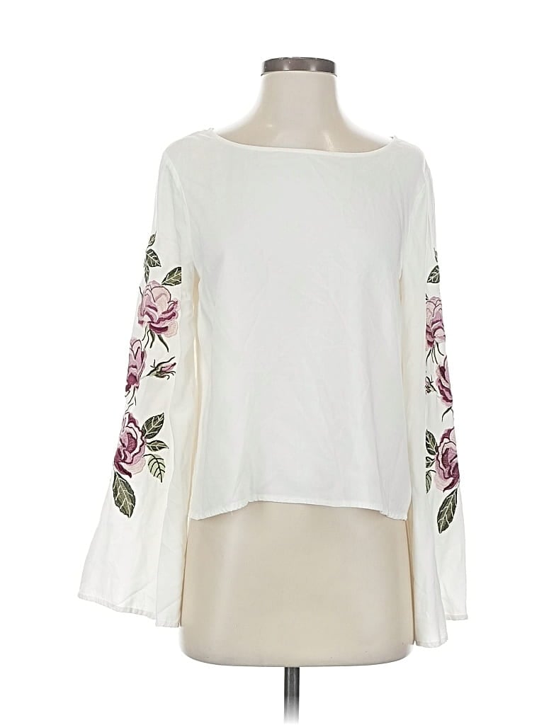 CUPCAKES AND CASHMERE Pre-owned 3/4 Sleeve T-shirt In White