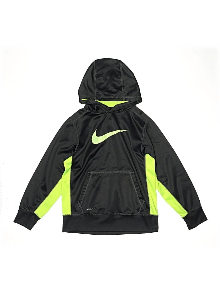 Pre-owned Nike Kids' Pullover Hoodie In Black
