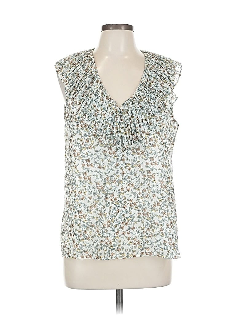 Pre-owned Max Studio Sleeveless Blouse In Blue