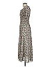 Max Studio 100% Polyester Floral Gray Casual Dress Size P (estimated, petite) - photo 5