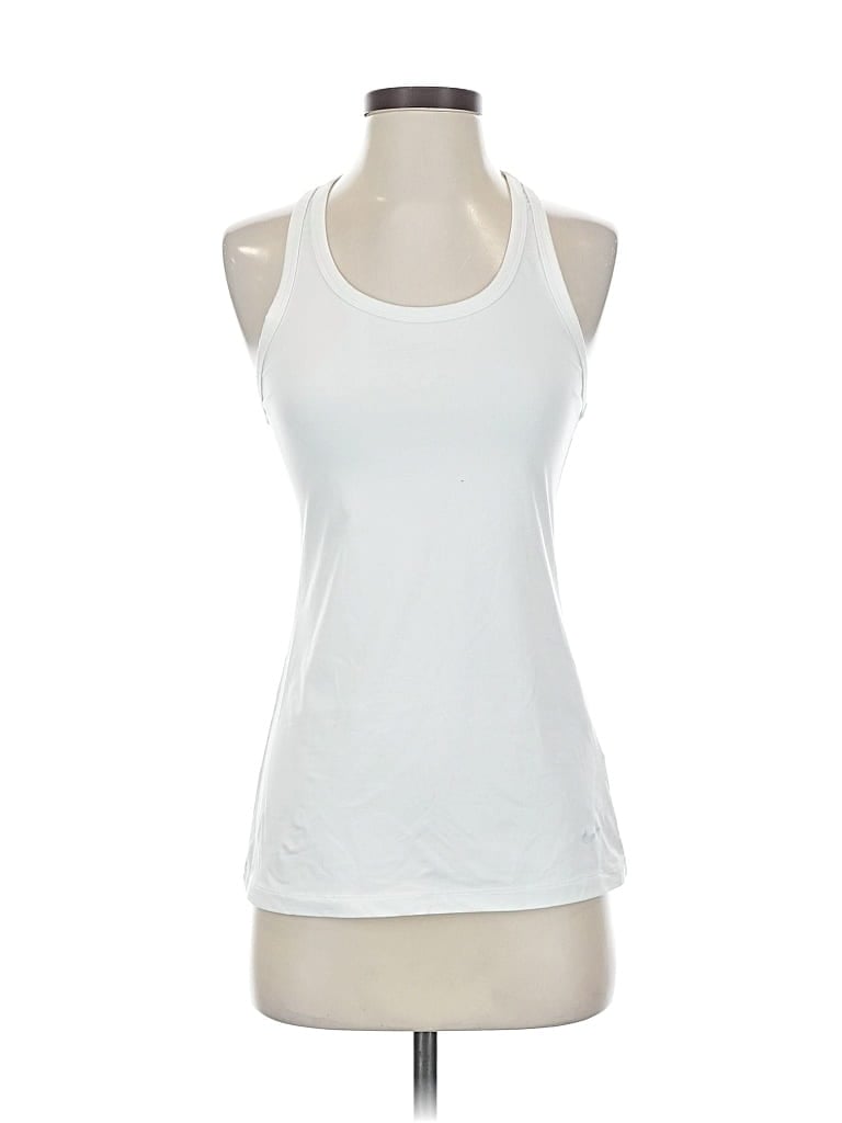 Pre-owned Nike Tank Top White Halter Neckline Tops