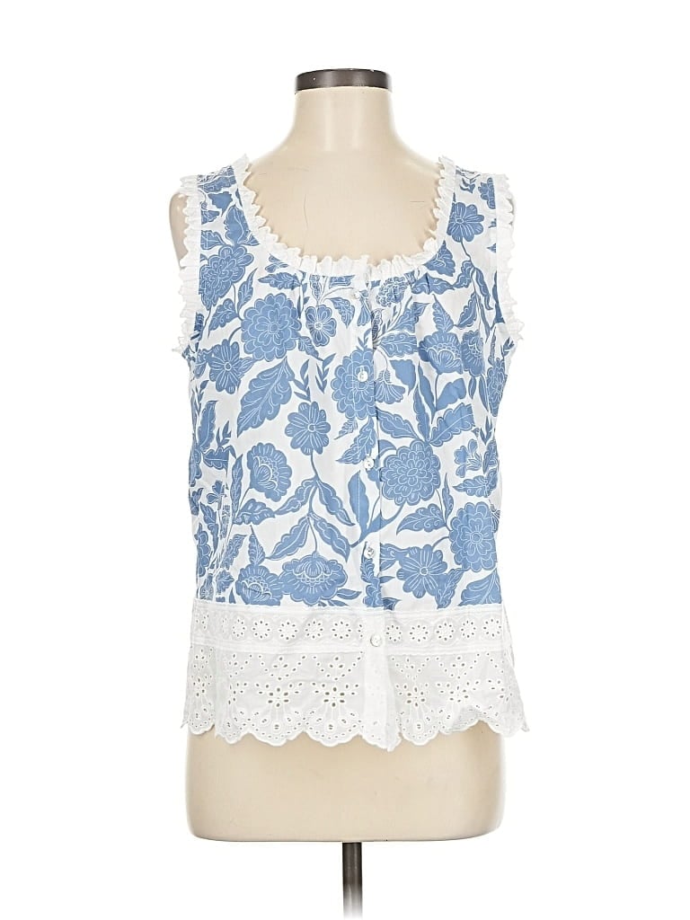 Pre-owned Market & Spruce Sleeveless Blouse In Blue