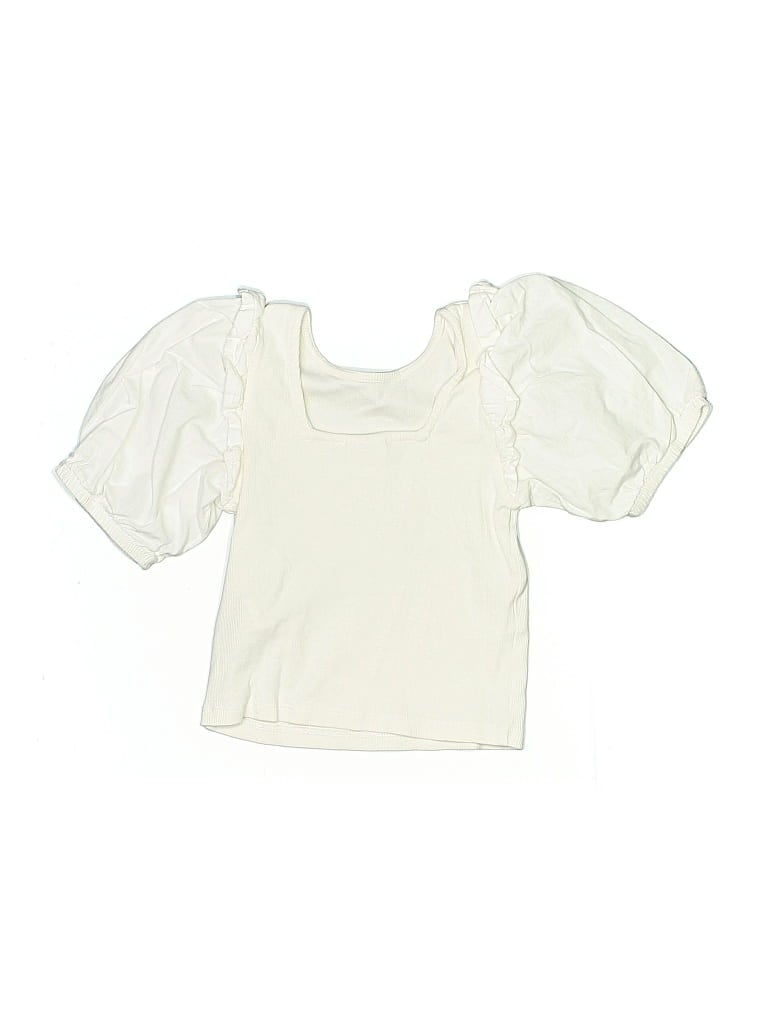Pre-owned Zara Kids' Short Sleeve Blouse In White