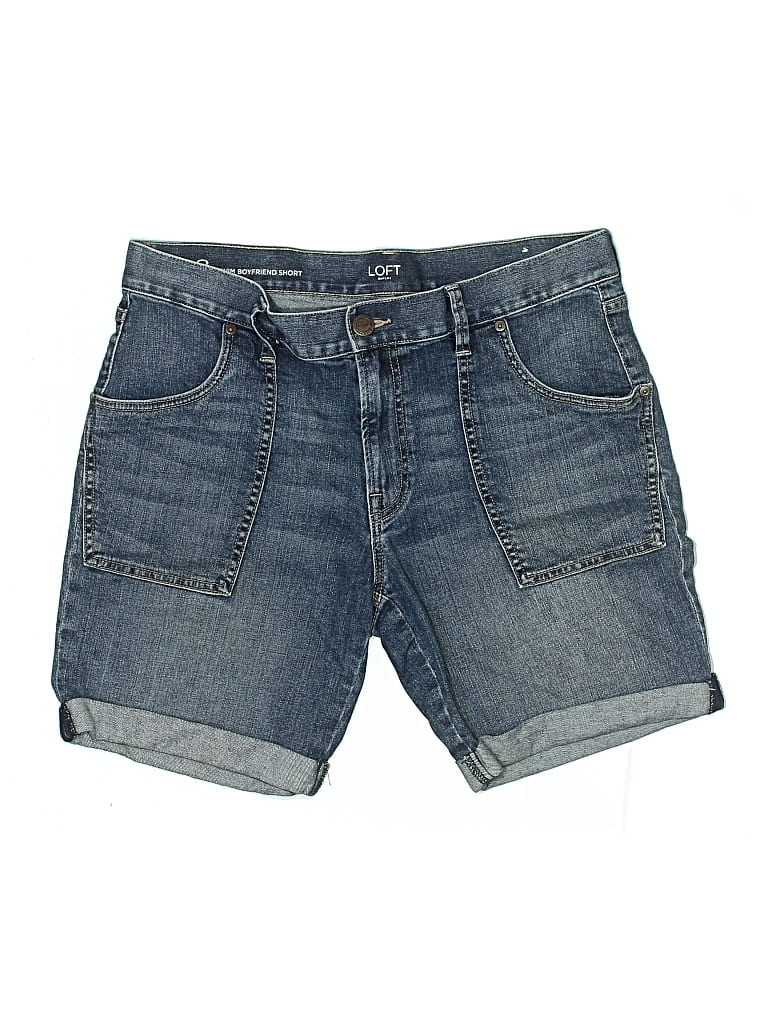 Pre-owned Ann Taylor Loft Outlet Denim Shorts In Blue