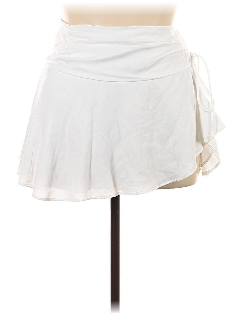 Pre-owned Cotton Candy La Casual Skirt In White