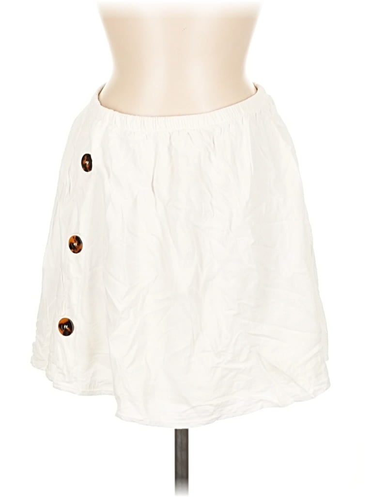 Pre-owned Talula Casual Skirt In White