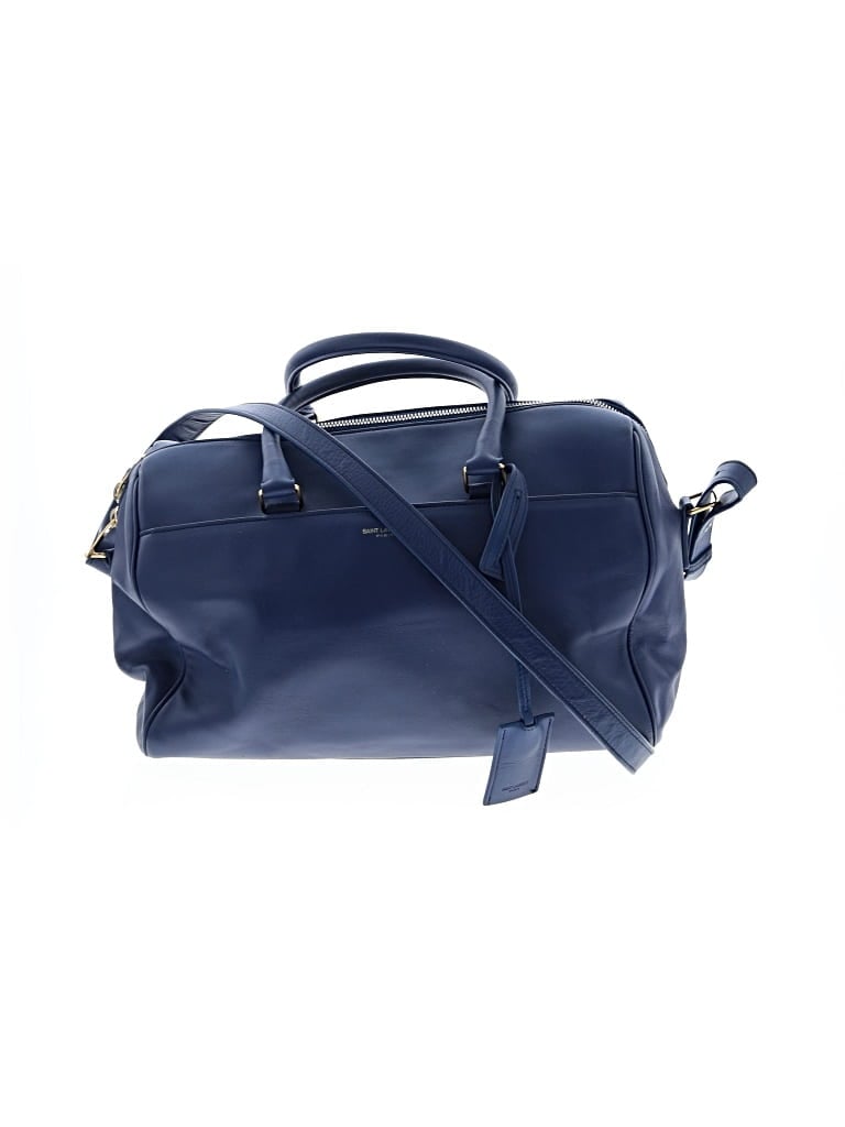 Pre-owned Saint Laurent Leather Satchel In Blue