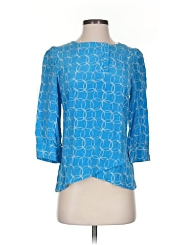 Annie Griffin 3/4 Sleeve Silk Top (view 1)