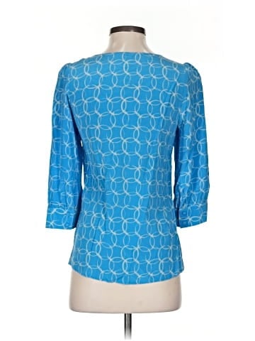 Annie Griffin 3/4 Sleeve Silk Top (view 2)