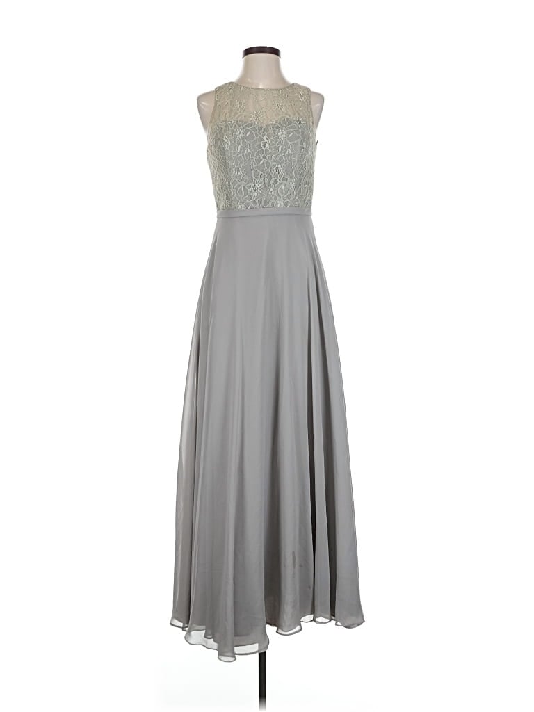 Pre-owned Azazie Cocktail Dress In Gray