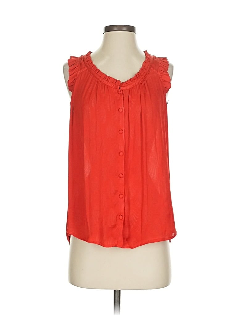 Pre-owned Maeve By Anthropologie Sleeveless Blouse In Red
