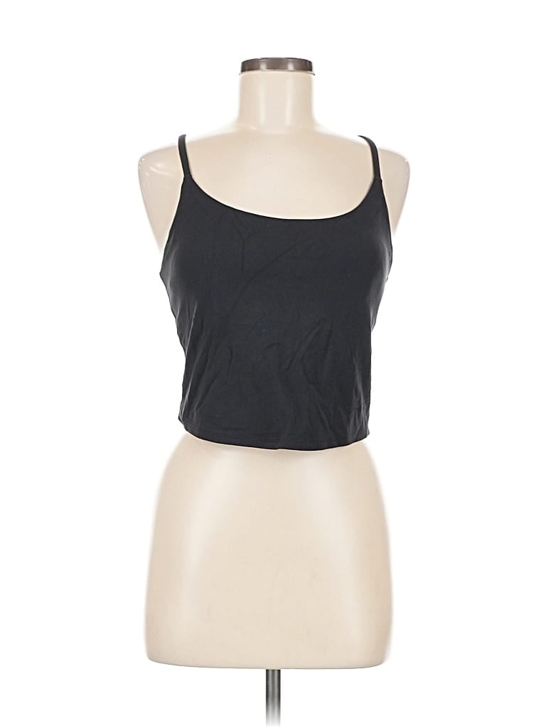 Pre-owned All In Motion Tank Top Black Halter Neckline Tops