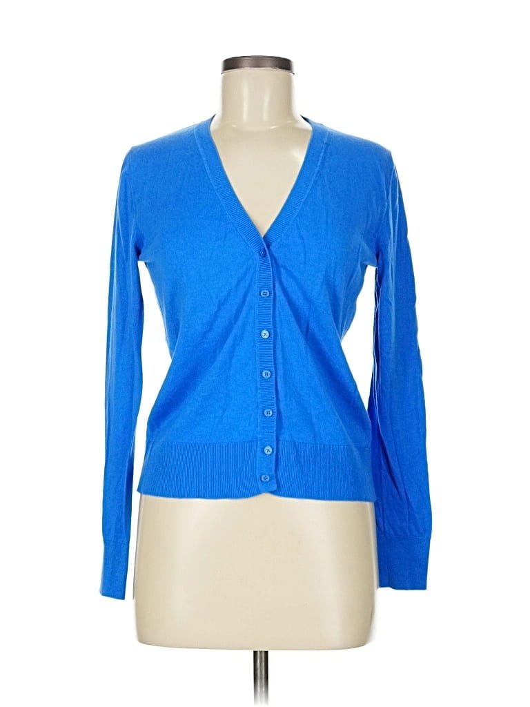 Pre-owned Banana Republic Factory Store Cardigan Sweater In Blue