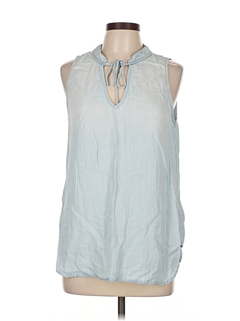 Pre-owned Cloth & Stone Sleeveless Blouse In Blue