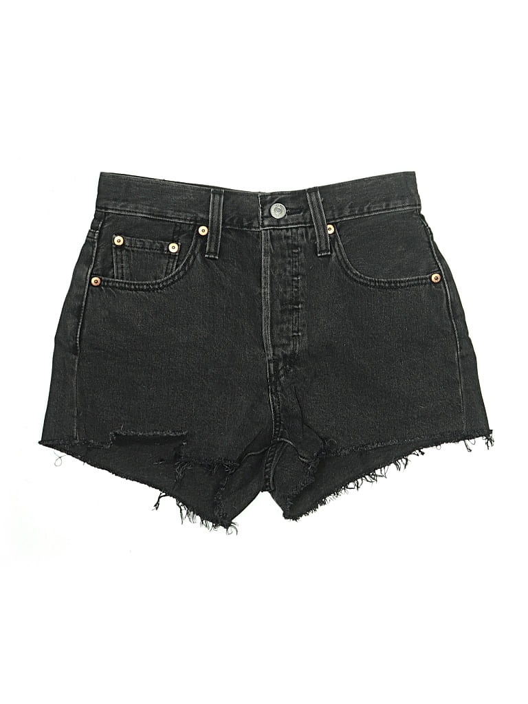 Pre-owned Levi's Denim Shorts In Black