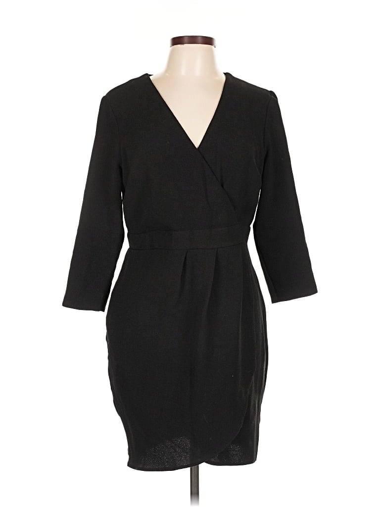 Pre-owned Asos Design Cocktail Dress In Black