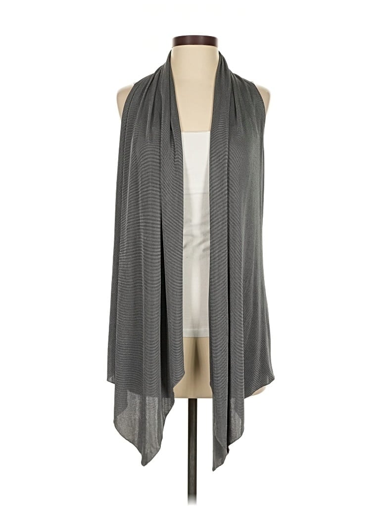 Pre-owned Additions By Chico's Cardigan Sweater In Gray