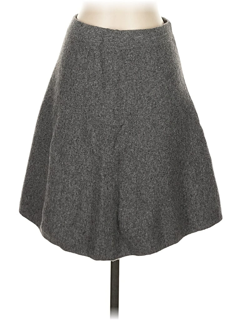 Pre-owned Tahari Wool Skirt In Gray