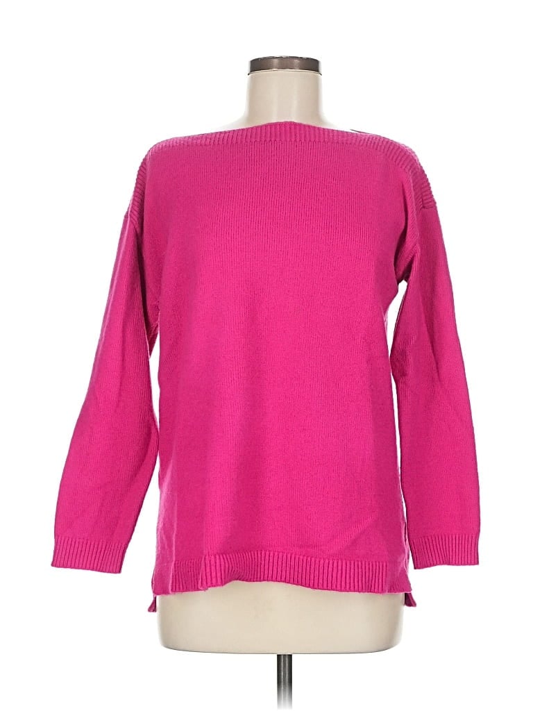 Pre-owned Ann Taylor Wool Pullover Sweater In Pink
