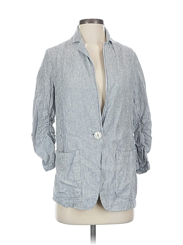 Pre-owned Max Studio Blazer Jacket In Gray