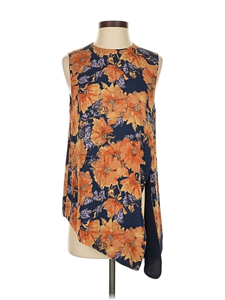 Pre-owned Babaton Sleeveless Blouse In Orange