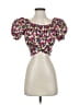 Assorted Brands Pink Short Sleeve Blouse Size S - photo 1