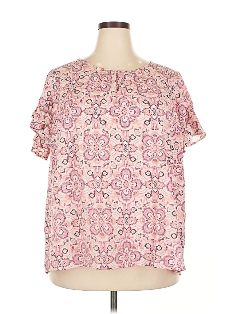 Lane Bryant Short Sleeve T-shirt In Pink