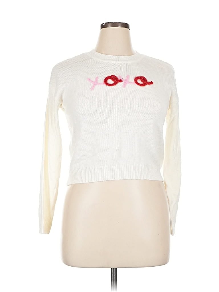 Pre-owned Cato Pullover Sweater In White