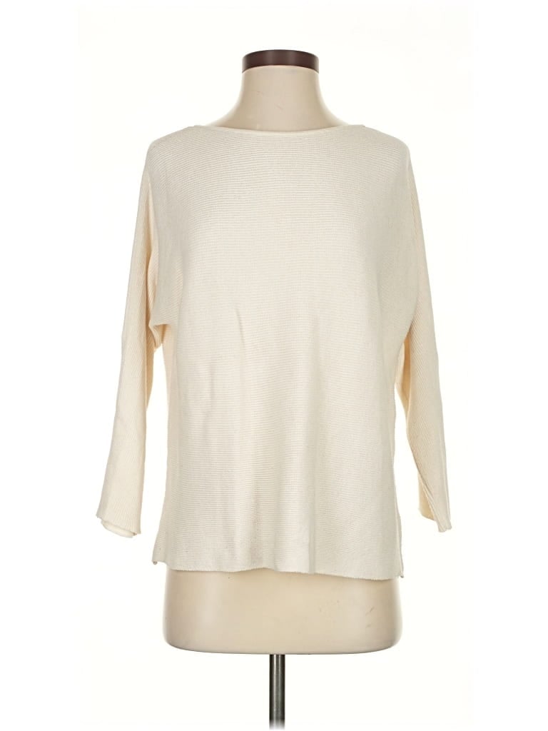 Pre-owned H&m Pullover Sweater In White