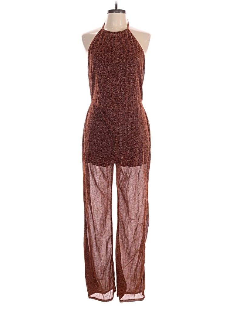 Pre-owned Assorted Brands Jumpsuit In Brown