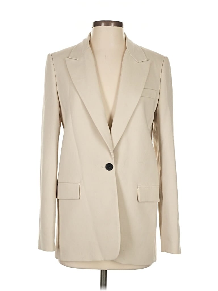 Pre-owned Zara Blazer Jacket In White