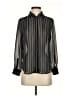 Ann Taylor Stripes Black Long Sleeve Blouse Size XS - photo 1