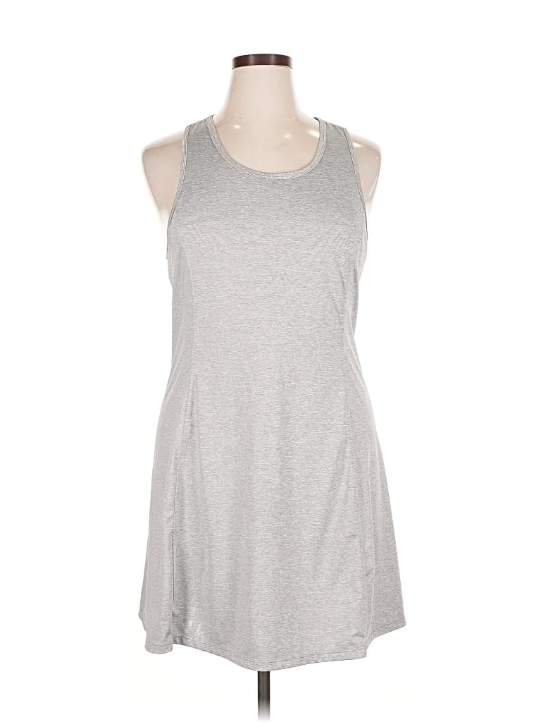 Pre-owned Harmony And Balance Casual Dress In Gray