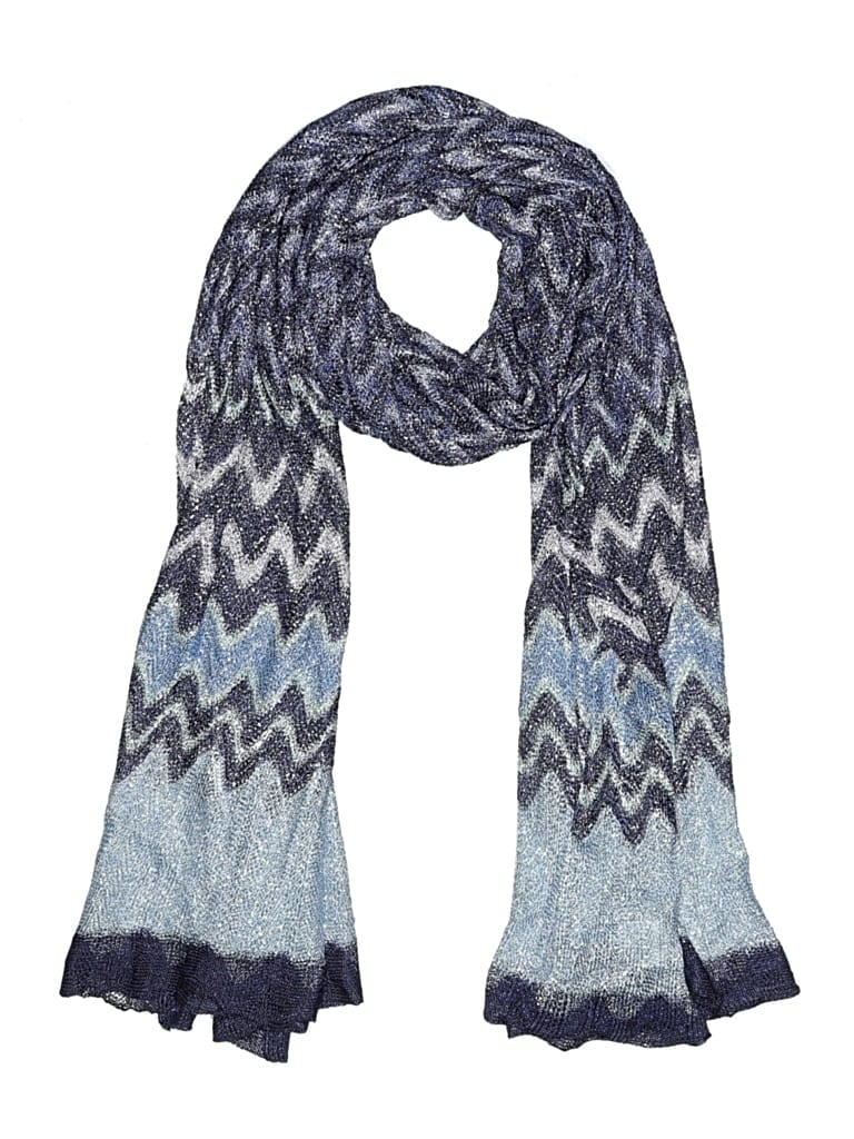 Pre-owned Christopher & Banks Scarf In Blue