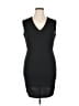 Bebe Solid Black Cocktail Dress Size 14 - photo 1