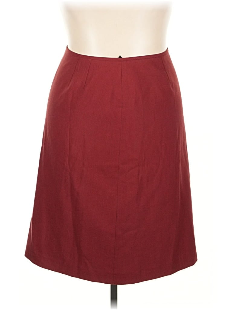 Pre-owned Le Suit Formal Skirt In Burgundy