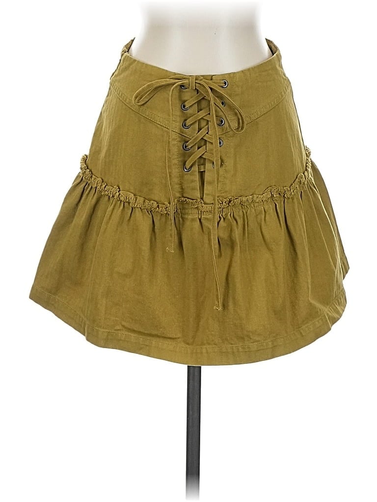 Pre-owned Free People Casual Skirt In Green