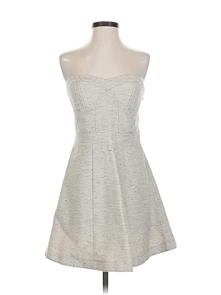 Pre-owned Jessica Simpson Cocktail Dress In Silver