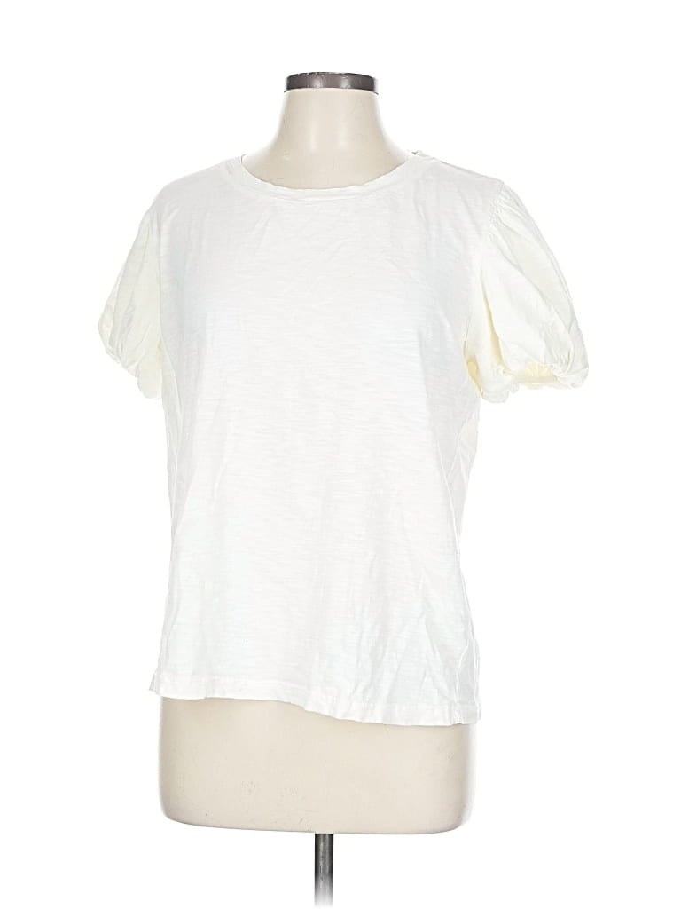 Pre-owned Jane And Delancey Short Sleeve T-shirt In White