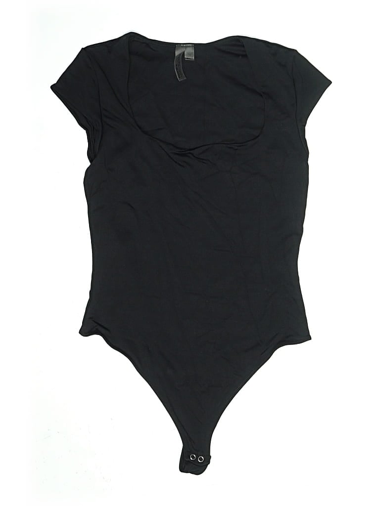 Pre-owned Second Skin Bodysuit In Black