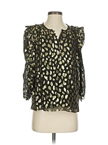 Rebecca Taylor 3/4 Sleeve Silk Top (view 1)