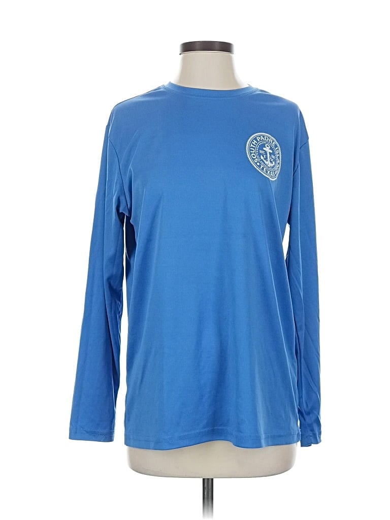 Pre-owned Assorted Brands Long Sleeve T-shirt In Blue
