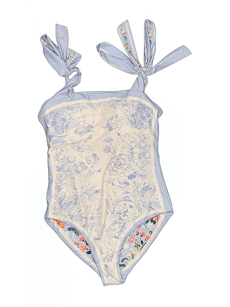 UNBRANDED Pre-owned One Piece Swimsuit In Blue