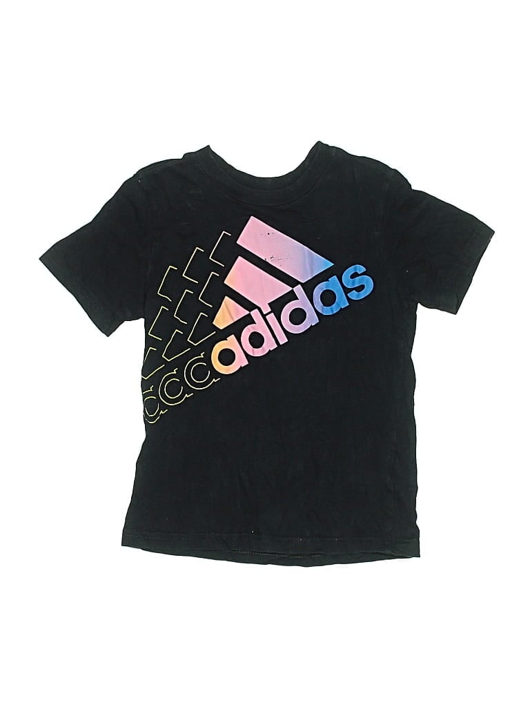 Pre-owned Adidas Originals Kids' Short Sleeve T-shirt In Black