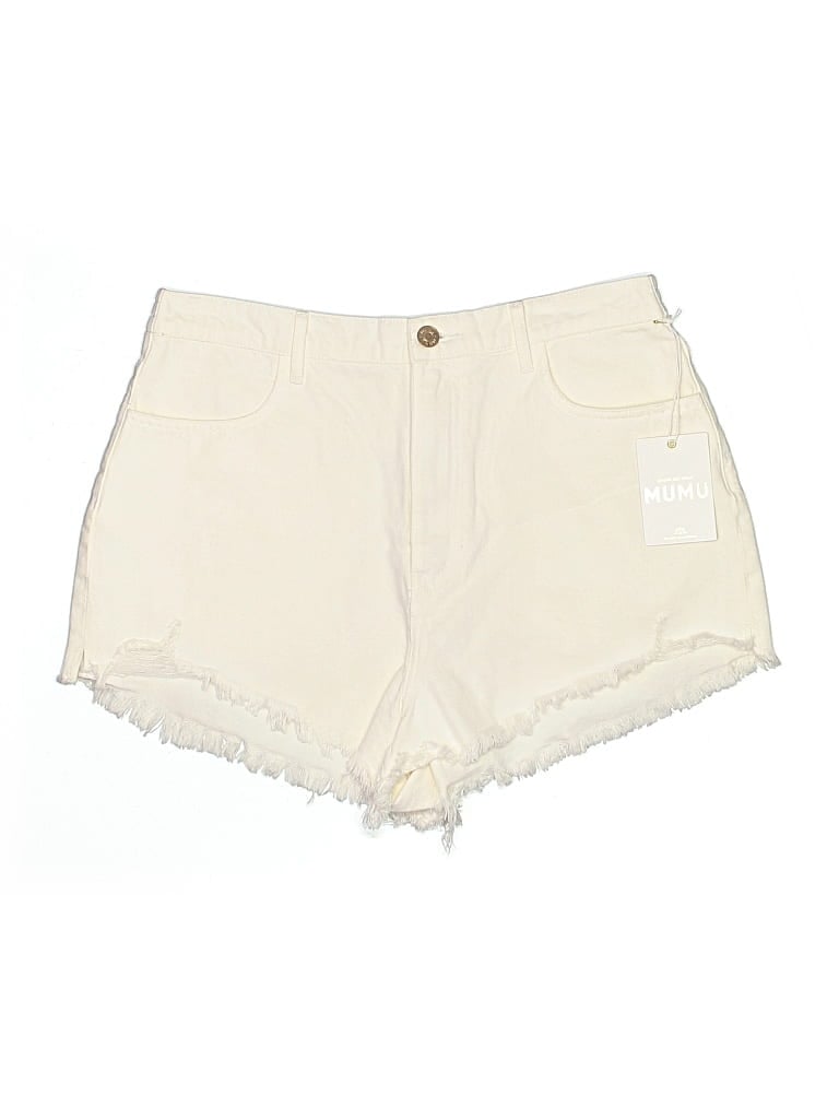 Show Me Your Mumu Denim Shorts In White
